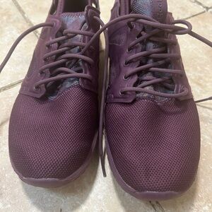 Purple Reebok sneakers